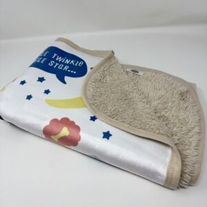 TerryTown‎ Baby Blanket Reversible Sherpa Fleece Bedtime Stars Nursery Security